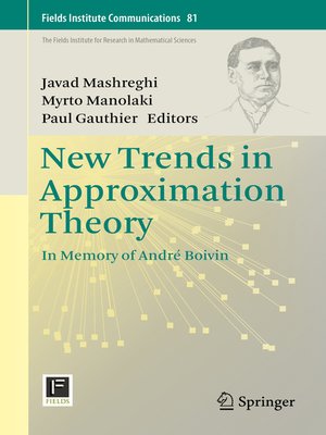 cover image of New Trends in Approximation Theory